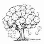 Gum Tree with Bubble Gums Coloring Pages 2
