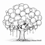 Gum Tree with Bubble Gums Coloring Pages 3