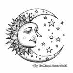 Half Sun Half Moon Coloring Pages 3