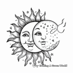 Half Sun Half Moon Coloring Pages 4
