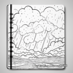 Hand-drawn Thunderstorm Skyscape Coloring Pages 1