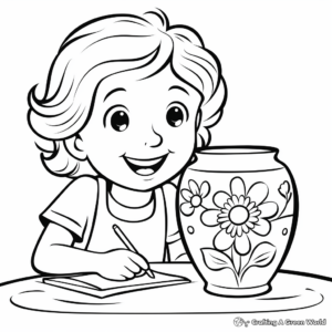 Hand Painted Ceramics Coloring Pages 3