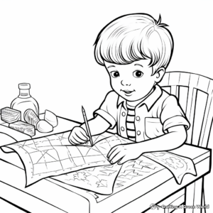 Hand Stitched Quilt Coloring Pages 1