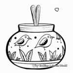 Handcrafted Clay Pot Bird Feeder Coloring Pages 3