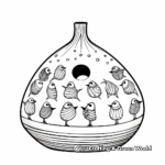 Handcrafted Clay Pot Bird Feeder Coloring Pages 4