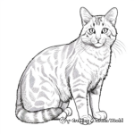 Handsome Brown Tabby Cat Coloring Pages 3