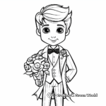 Handsome Groom Coloring Pages 1