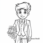 Handsome Groom Coloring Pages 3