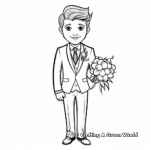Handsome Groom Coloring Pages 4