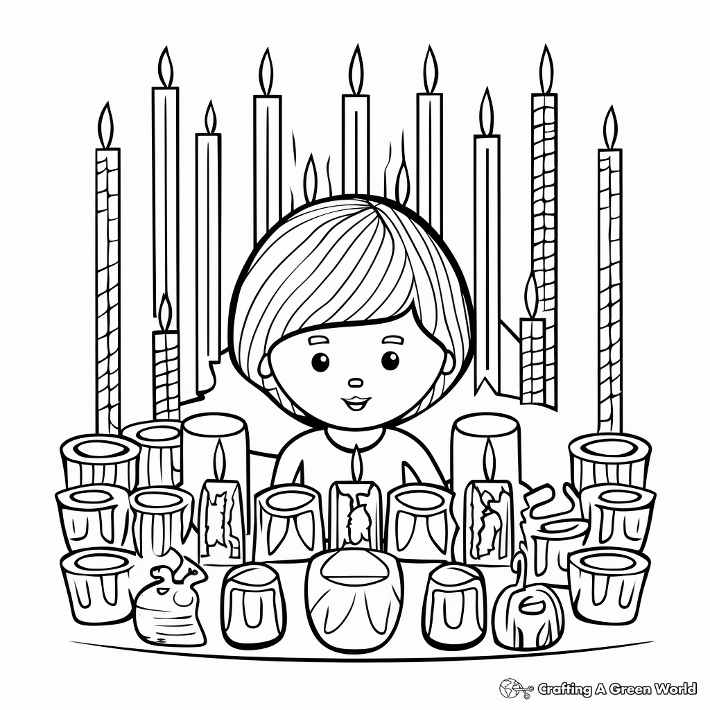 Hanukkah-Themed Coloring Pages 4