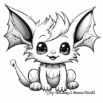 Happy Baby Bat with Friends Coloring Pages 3