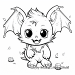 Happy Baby Bat with Friends Coloring Pages 4