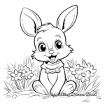 Páginas para colorear del Conejo Feliz de Pascua 4