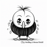 Happy Kiwi Bird Coloring Pages for Creative Play 3