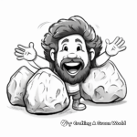 Happy Little Geodes: Bob Ross Inspired Coloring Pages 1