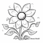 Happy Spring Flowers Coloring Pages 4