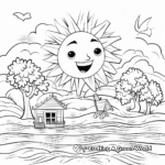 Happy Summer Sun Coloring Pages 4