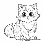 Hard Siberian Cat Coloring Pages 2