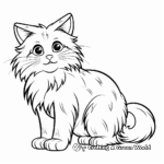 Hard Siberian Cat Coloring Pages 3