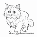 Hard Siberian Cat Coloring Pages 4