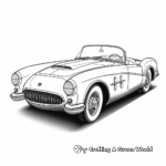 Harley Earl's Iconic Chevrolet Corvette Coloring Pages 2