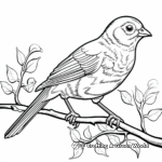 Harmonious Finch Coloring Pages 3