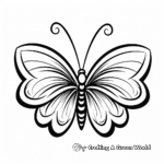 Harmonious Half Butterfly, Half Daisy Coloring Pages 3