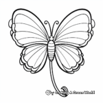 Harmonious Half Butterfly, Half Daisy Coloring Pages 2