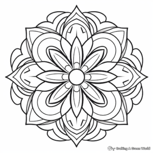 Harmony-Mandala Coloring Pages for Mental Health 1