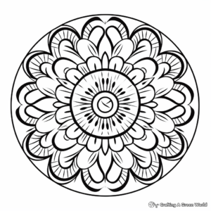 Harmony-Mandala Coloring Pages for Mental Health 2