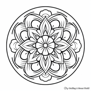 Harmony-Mandala Coloring Pages for Mental Health 3