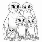Hawk Family Life Cycle Coloring Pages 1