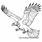 Hawk in Flight Coloring Pages 2