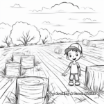 Hay Field Coloring Pages 3