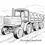 Hay Wagon Coloring Pages 3
