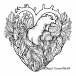 Heart Pattern Coloring Pages for Adults 2
