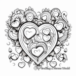 Heart Shape Coloring Pages for Valentine's Day 1