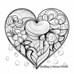 Heart Shape Coloring Pages for Valentine's Day 3