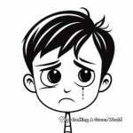 Heartbroken Face Coloring Pages for Tweens 2