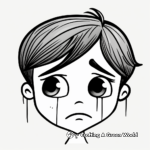 Heartbroken Face Coloring Pages for Tweens 4