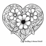 Heartfelt Love Mandala Coloring Sheets 4