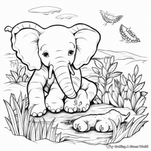 Heartwarming Animal Coloring Pages for Relaxation 3