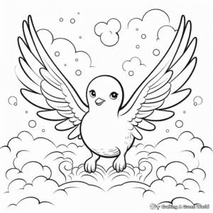 Heavenly Dove Baptism Coloring Pages 3