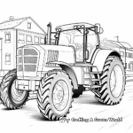 Heavy Duty Tractor Coloring Pages for Kids 1