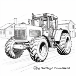 Heavy Duty Tractor Coloring Pages for Kids 2