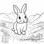 Help Baby Bunny Find His Way: Maze Coloring Pages 2