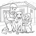 Helpful Shelter Workers Coloring Pages for Kids 1