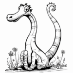 Herbivorous Euhelopus Coloring Pages for Children 2