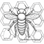 Hexagon Shapes in Honeycomb Coloring Sheets 1