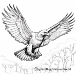 High-detail Wedge-tailed Eagle Coloring Pages for Advanced Colorers 1
